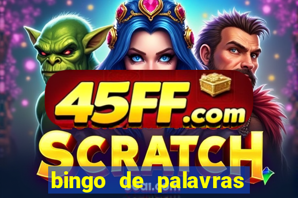 bingo de palavras de natal